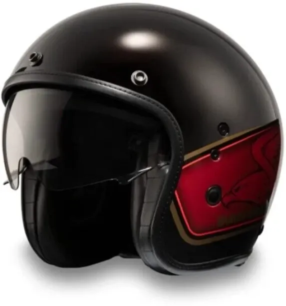 HARLEY-DAVIDSON 20th Anniversary Eagle H-D X14 SUN SHIELD 3/4 HELMET Motorbike Open Face Helmet