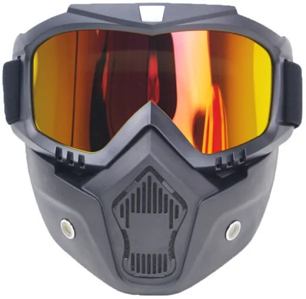 MAX Motorcycle Goggles With Mask For Masque Motocross Men Women Outdoor Riding Windproof Off Road H…