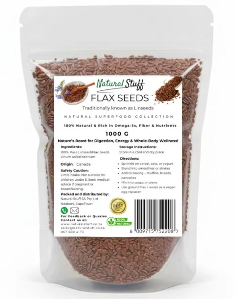Natural Stuff Flax Seeds (1000 x 3)