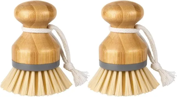 EMPORIUM HUB Bamboo Palm Brush for Dishes, Pots, Pans, Kitchen Sink Cleaning Home  Cleaning Brush