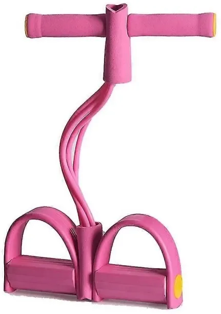 Huanix 2 kg Yoga Pedal Resistance Band, 4-tube Natural Latex Yoga Pedal Puller Resistance Band, Mul…