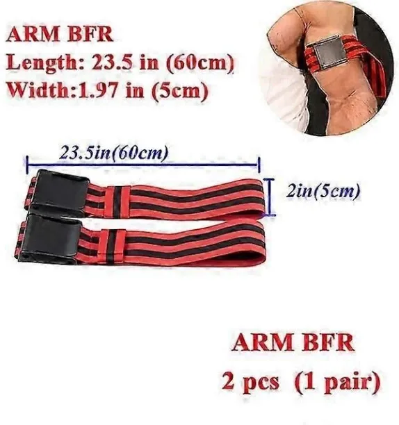 Huanix 2 kg Fitness Gym Equipment Training Bfr Occlusion Bands Bodybuilding Weightlifting Arm Leg M…