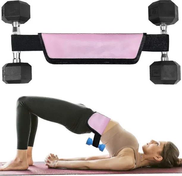 Huanix Hip Thrust Belt For Dumbbells Kettlebells, Booty Belt For Hip Thrust, Hip Belt Pad For Squat…