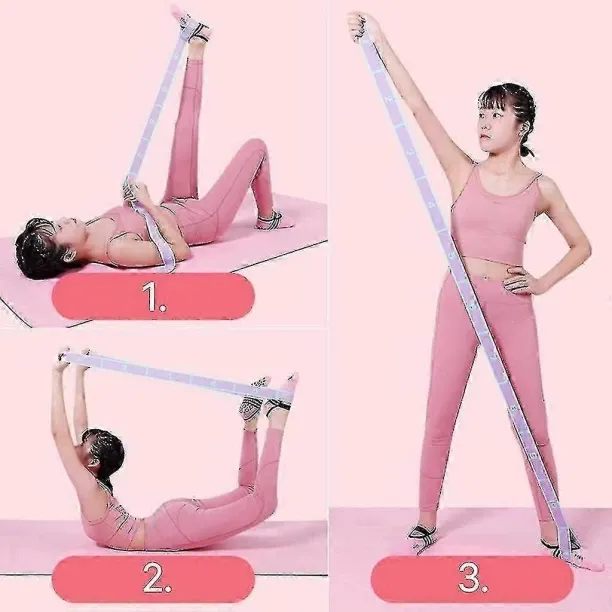 Huanix 2 kg 9-ring elastic yoga stretching band, suitable for yoga, physiotherapy, dance, Pilates, …