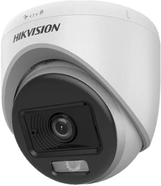 HIKVISION Hikvision 2MP 2.8 mm Smart Hybrid Light with ColorVu Indoor Fixed Turret Camera DS-2CE70D…