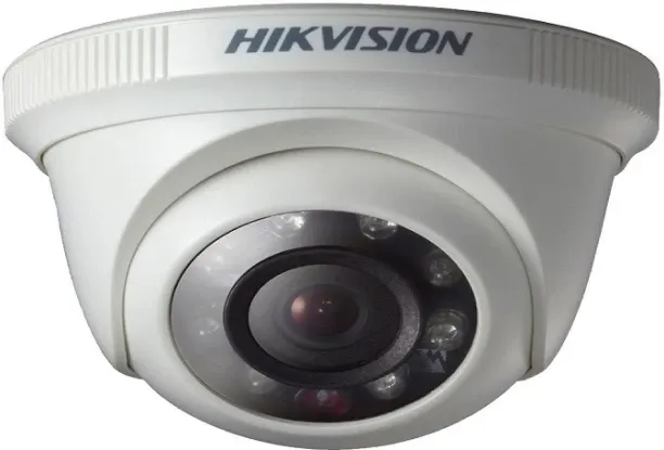 HIKVISION 1MP 2.8mm (Hard Plastic) Dome Indoor Security Camera with Analog Connectivity