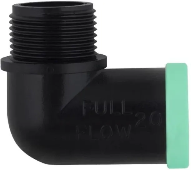 Ideal Gardenware Full Flow Male Combi Elbow 20mmx3/4" Hose Connector