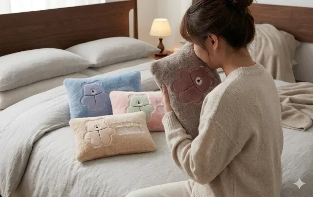 LOEW Rechargeable Electric Hot Water Bag & Plush Hand Warmer 1000 ml Hot Water Bag