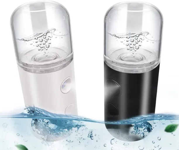Tidecus Carry Case 2Pack Facial Mister, Portable Face Mister, Cool Nano Mist Sprayer for Face Hydra…
