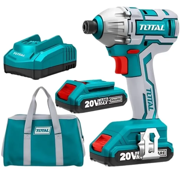 Total 1/4" Dr Lithium-Ion Impact Driver 170Nm With Batt/Char Cordless Impact Wrench