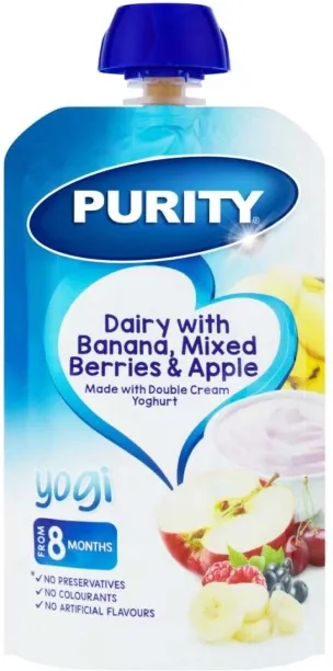 Purity Dairy with Banana Mixed Berries & Apple Baby Food