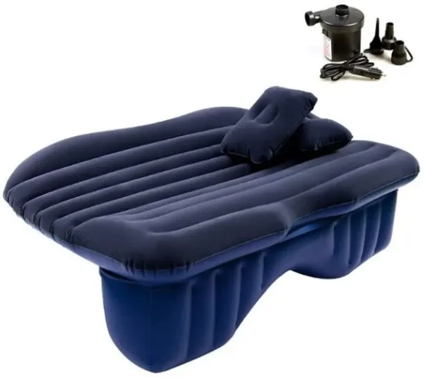 Click2Buy Portable Luxury Flannel Car Air Bed Inflatable Mattress NA 3 Seater Inflatable Sofa