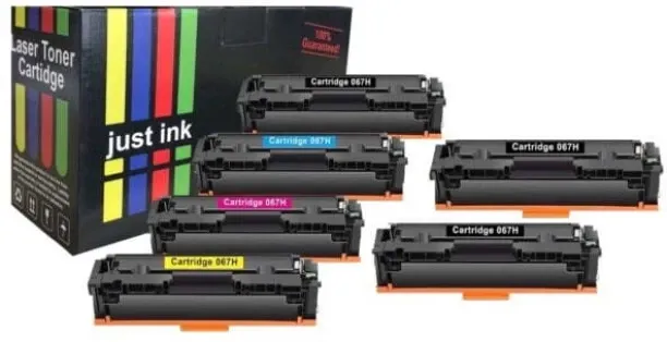 Just Ink 067H Black and Tri Colour Combo Pack Ink Cartridge