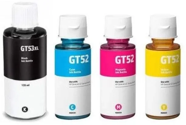 HP GT51,52 cartridges Generic Black and Tri Colour Combo Pack Ink Bottle