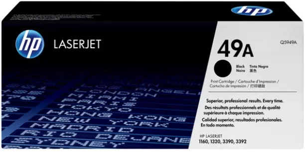 HP 49A Original Toner Cartridge, Black Ink Toner