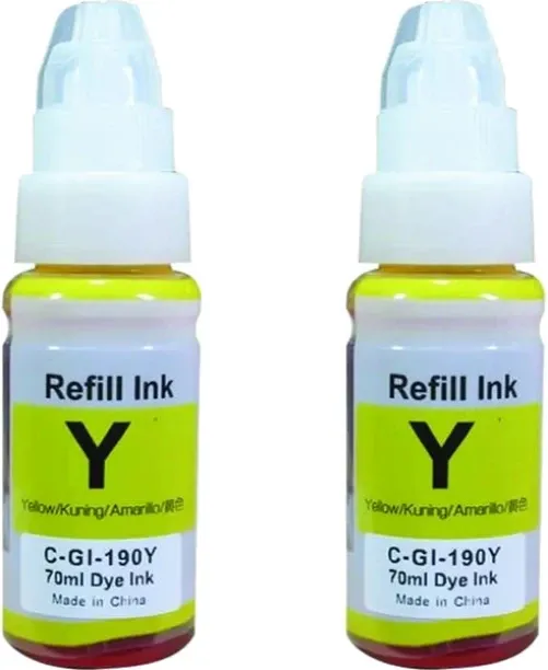 Inksaver Compatible Canon GI-190 Yellow Ink Bottle