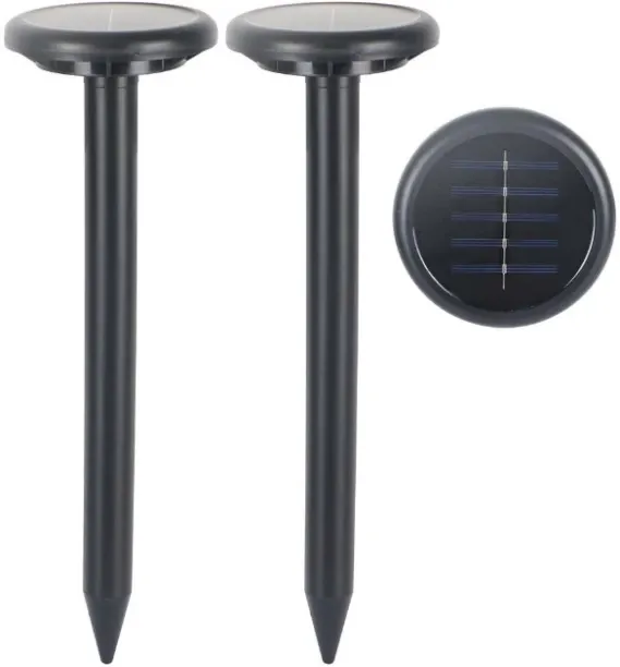 generic 2 Pack Solar Outdoor Pest Control Mouse Repeller Wave Generator