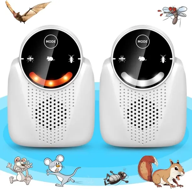 Loznron 2 Pcs Ultrasonic Pest Repeller Indoor with LCD Repellent Balls
