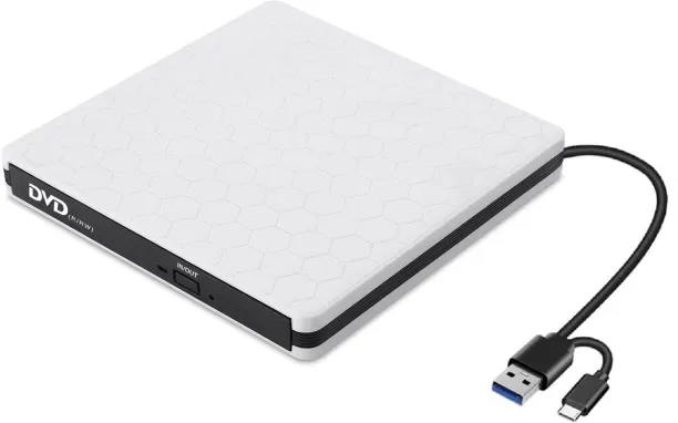 happyfun External optical drive usb3.0 optical drive burner desktop computer universal external bur…