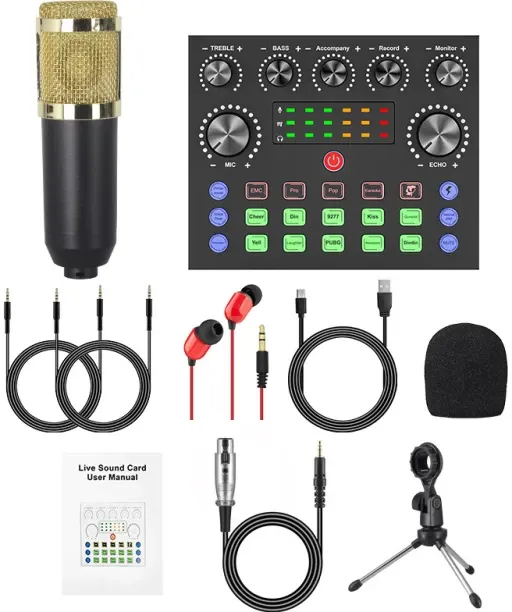 marevic Mobile phone sound card English podcast equipment set 1 Internal Sound Card