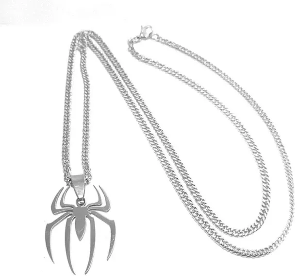 Pendant and Chain Stainless Steel Silver Jewellery Set