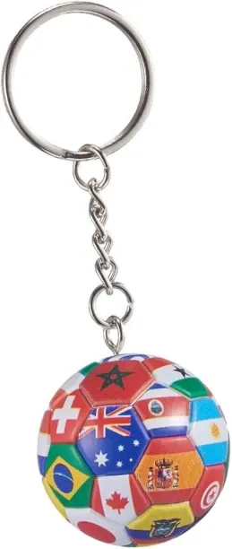 Lasonstiges Multiple National Flags Football Keychain, World cup Soccer Backpack pendant, Phone Bag…