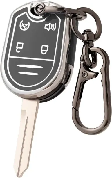 Junxidz Key fob Cover for Ford with Keychain, Soft Car Key Case for Ford F-150 F-250 F-350 Super Du…