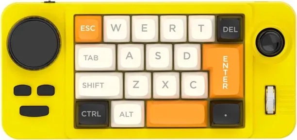 Zuosheng 19-Key mini Mechanical Office/Gaming Keypad, Hot-Swappable Keys, Macro Programmable, RGB B…