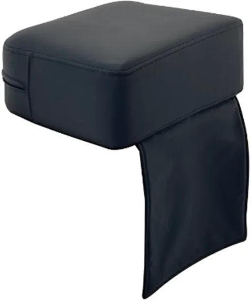 Marbella Kiddies Booster Cushion - Black PU Leather Pouffe