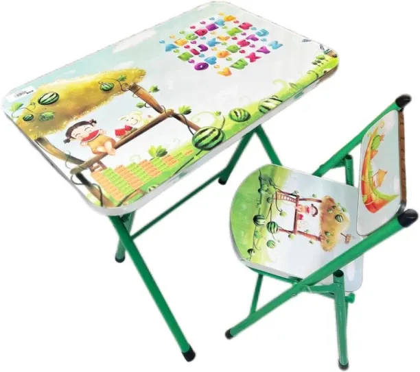 R AND E Childrens Animated Desk and Chair Set Engineered Wood Study Table