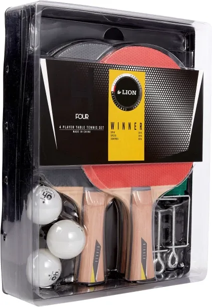 Lion Deluxe 4 Player Table Tennis Set Table Tennis Kit