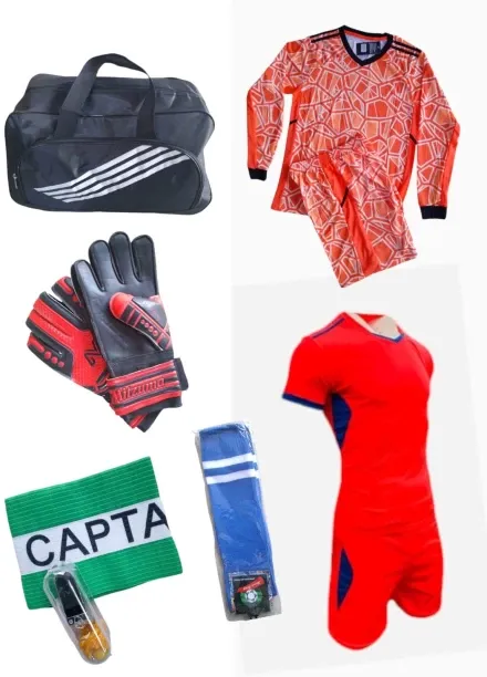 tradesia sports Soccer with Kitbag, Socks, Captains arm Band, Goalkeeper Gloves and Whistle Footbal…