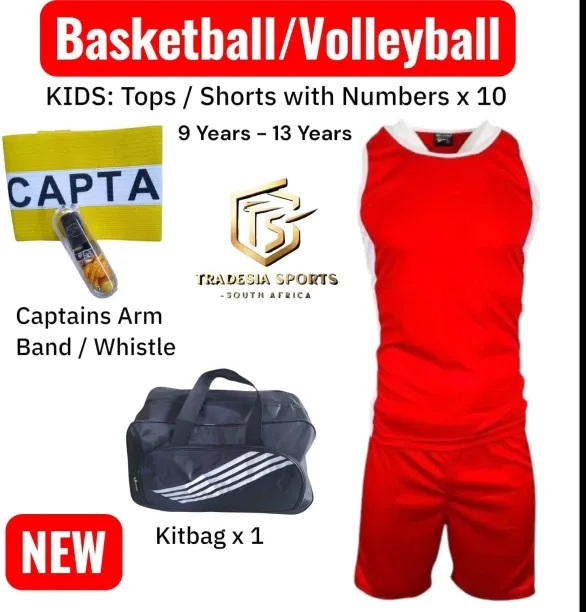 Tradesia Sports Kids 10 Sets-Handball/Volleyball/Basketball/Goalball With Numbers - 9/12 Years Voll…