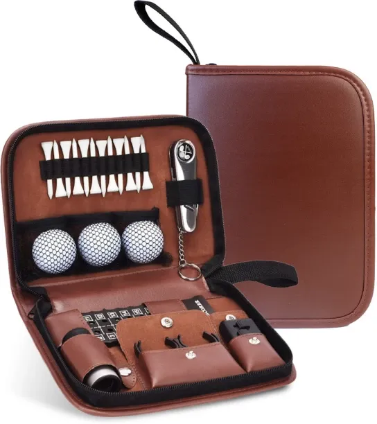 Flycross Golf Gifts for Men and Women, Golf Accessories Set with Hi-End Case, Golf Balls, Rangefind…