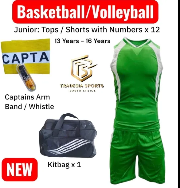 Tradesia Sports 12 Sets-Basketball/Volleyball/Handball/Goalball With Numbers - 13/16 Years. Basketb…
