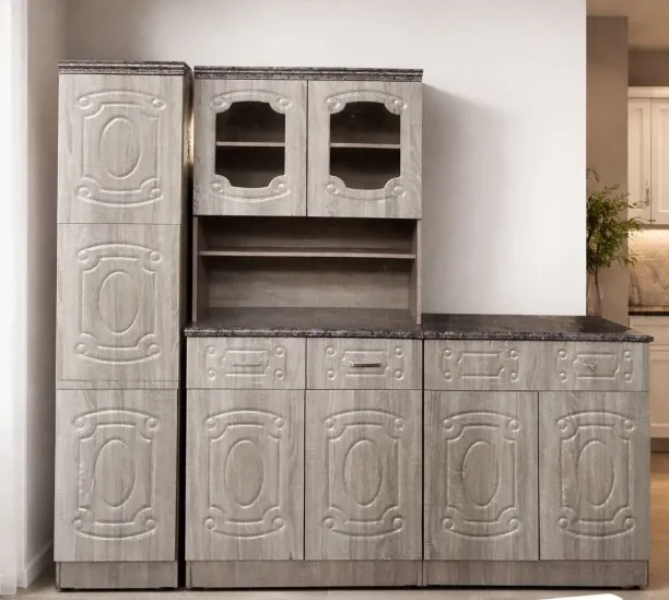Lyntegs LY607 Solid Wood Kitchen Cabinet