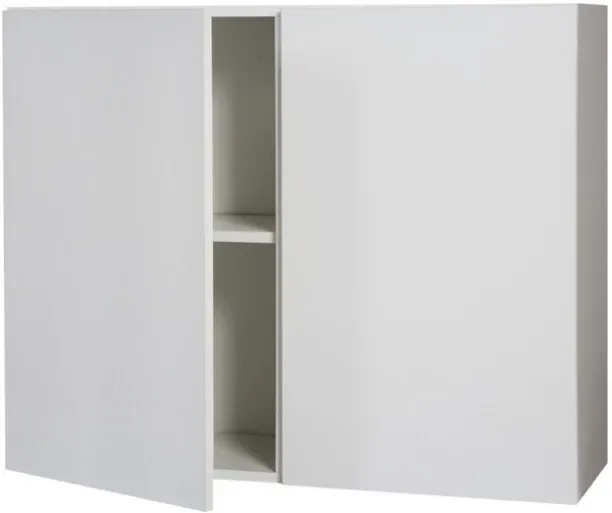 Unique Kitchen Top Unit – White Double-Door Wall-Mounted Cupboard – 900 x 300 x 720 mm Solid Wood K…