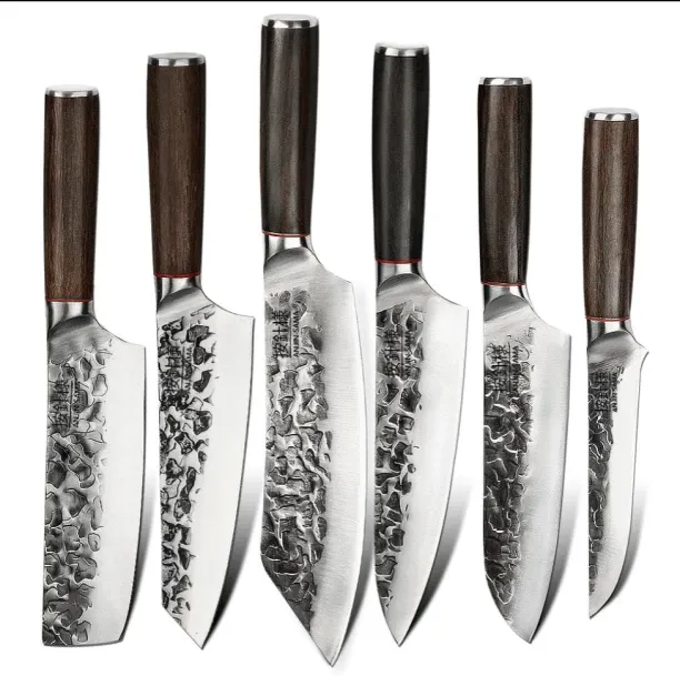 Koch Knives 6 Piece Carbon Steel Chefs Ajin-Sama Japanese Forged 6-Piece Chef Knife Set