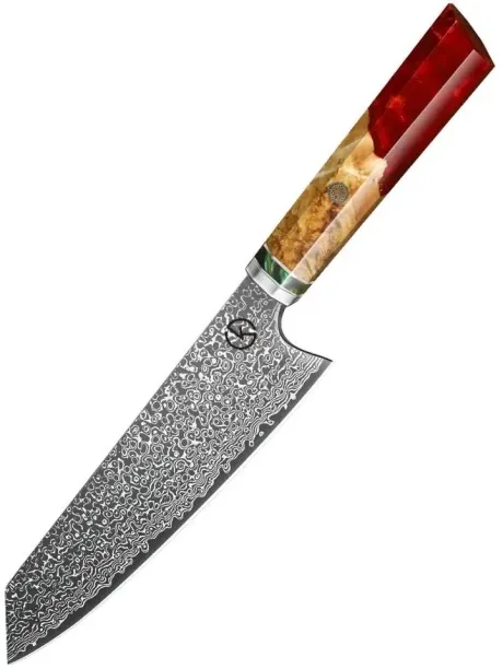 Koch Knives 1 Piece Stainless Steel Chefs Premium Stainless Steel Damascus Chef's Knife - KK701