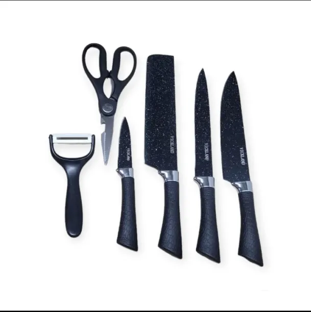 Kitchen Knife Set 6 Piece Stainless Steel Multipurpose SLZ00065