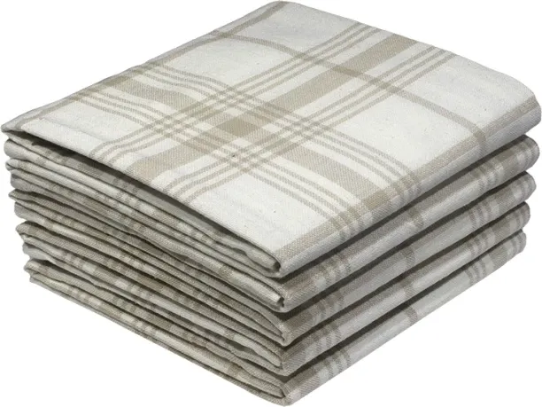 Bunty Kitchen Towel - Design 2603 - 046x066cms - (05 Pc Pack) Checkered Cloth Napkins
