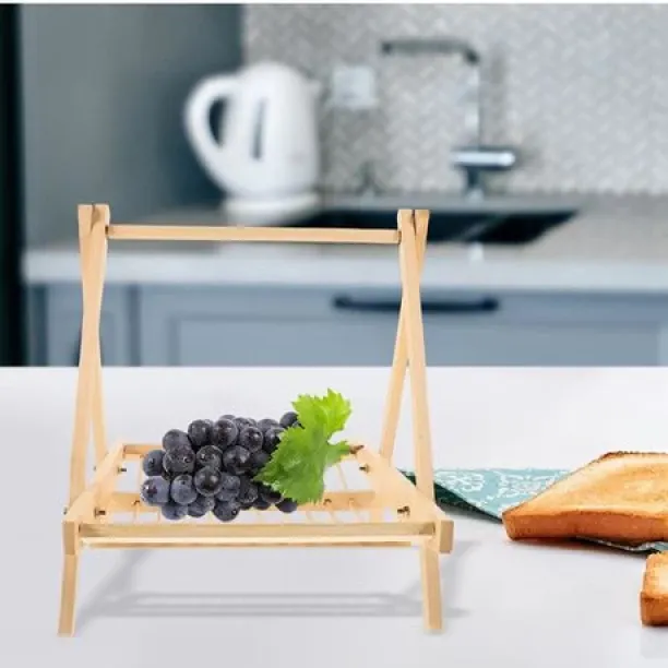Generics 5674 Wood Fruits/Vegetables Kitchen Rack