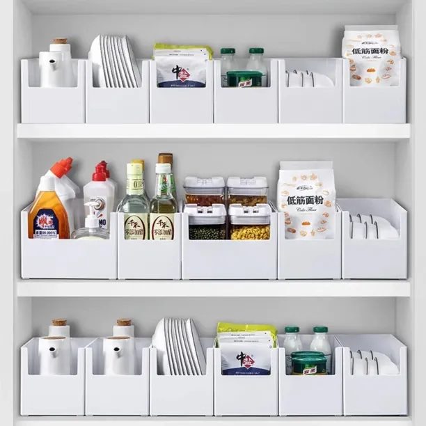 Huanix (LA)Cabinet Storage Box Kitchen Sundries Organizer Box Cupboard Basket Storage Case Cabinet …