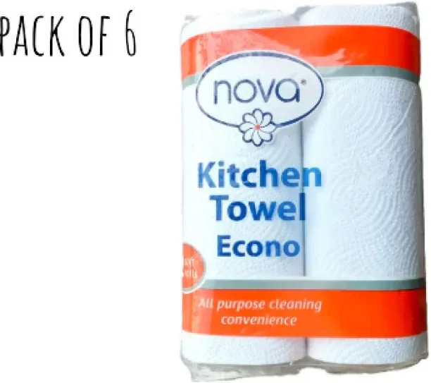 Nova Econo Kitchen Rolls, Pack of 6