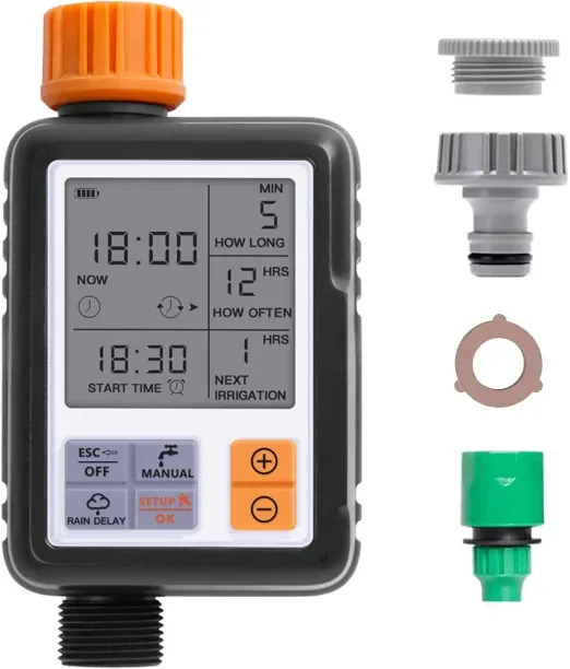 Heartdeco Digital Sprinkler Watering Timer Digital Kitchen Timer