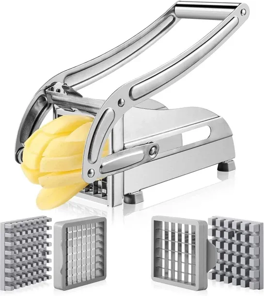 Zuosheng French Fry Cutter Stainless Steel Vegetable Dicer Potato Slicer French Fries Grater Potato…