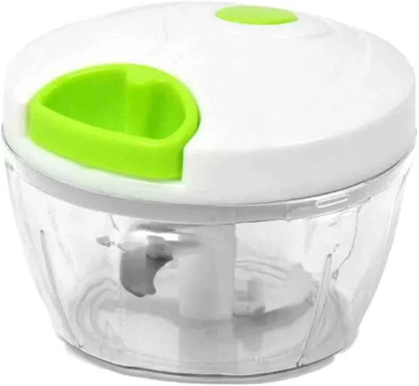 fancystuff Multi-functional Manual Vegetable & Fruit Chopper, Grinder, Food Processor (white) Plast…