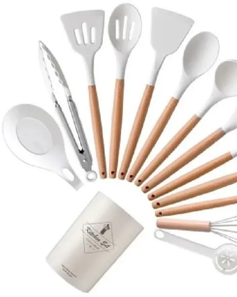 Best deals Online Kitchen 12-Piece Silicone Cover Set Plastic Knife Kitchen Tool Set