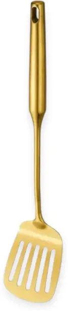 SPN Kitchenware 1 Piece Gold spatula, stainless steel turner, slotted spatula, cooking utensil, gol…