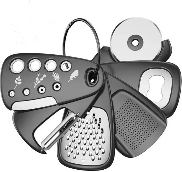 Solala Peeling knife, a unique kitchen small tool set of 6 items, saves space. Includes cheese grat…